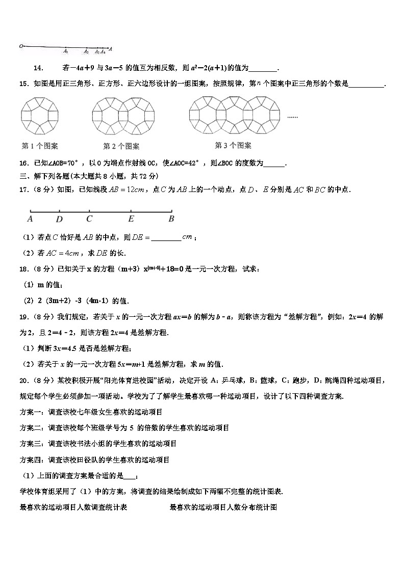 2026届山东省定陶县数学七年级第一学期期末学业质量监测试题含解析第3页