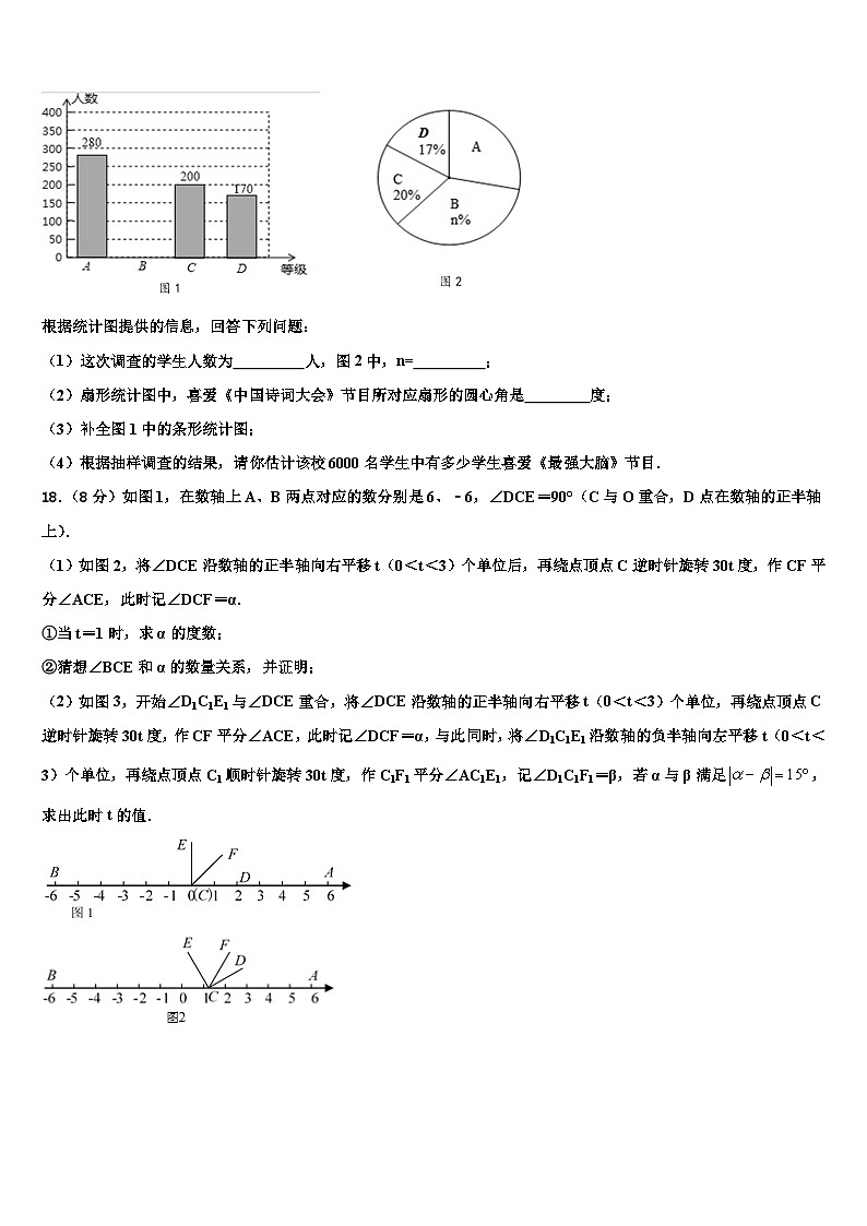 2026届山东省高密市数学七年级第一学期期末学业质量监测试题含解析 (2)第3页