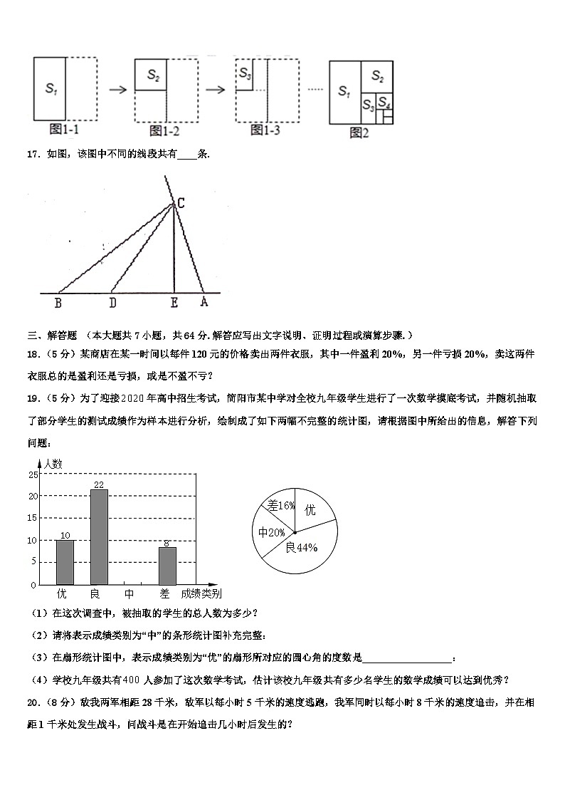 2026届山东省青岛七中学数学七上期末统考试题含解析第3页