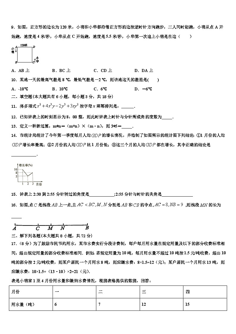 2026届山东省鄄城县联考七年级数学第一学期期末综合测试试题含解析第2页