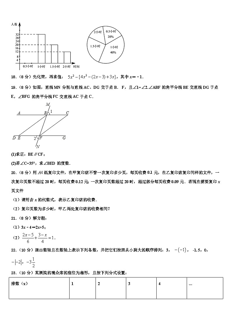 2026届山西省（临汾市尧都区兴国实验学校数学七上期末达标检测试题含解析第3页