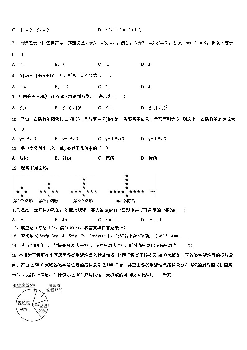 2026届四川省江油市五校七年级数学第一学期期末监测试题含解析第2页
