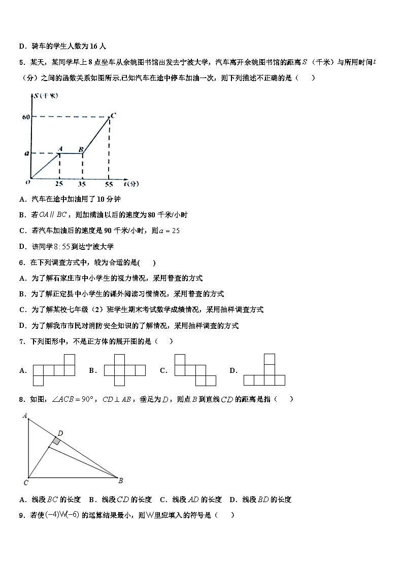 2026届四川省重点中学七年级数学第一学期期末质量跟踪监视试题含解析第2页