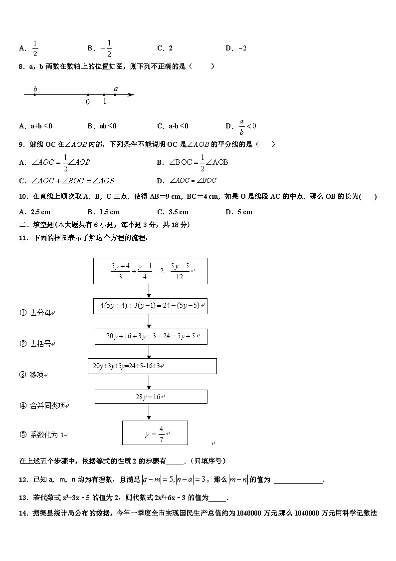 2026届天津市河东区五十四中学七年级数学第一学期期末质量跟踪监视试题含解析第2页