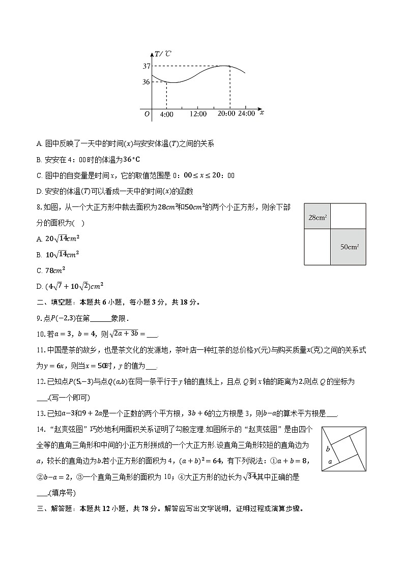 2025-2026学年陕西省西安市长安区沣东联考八年级（上）期中数学试卷第2页