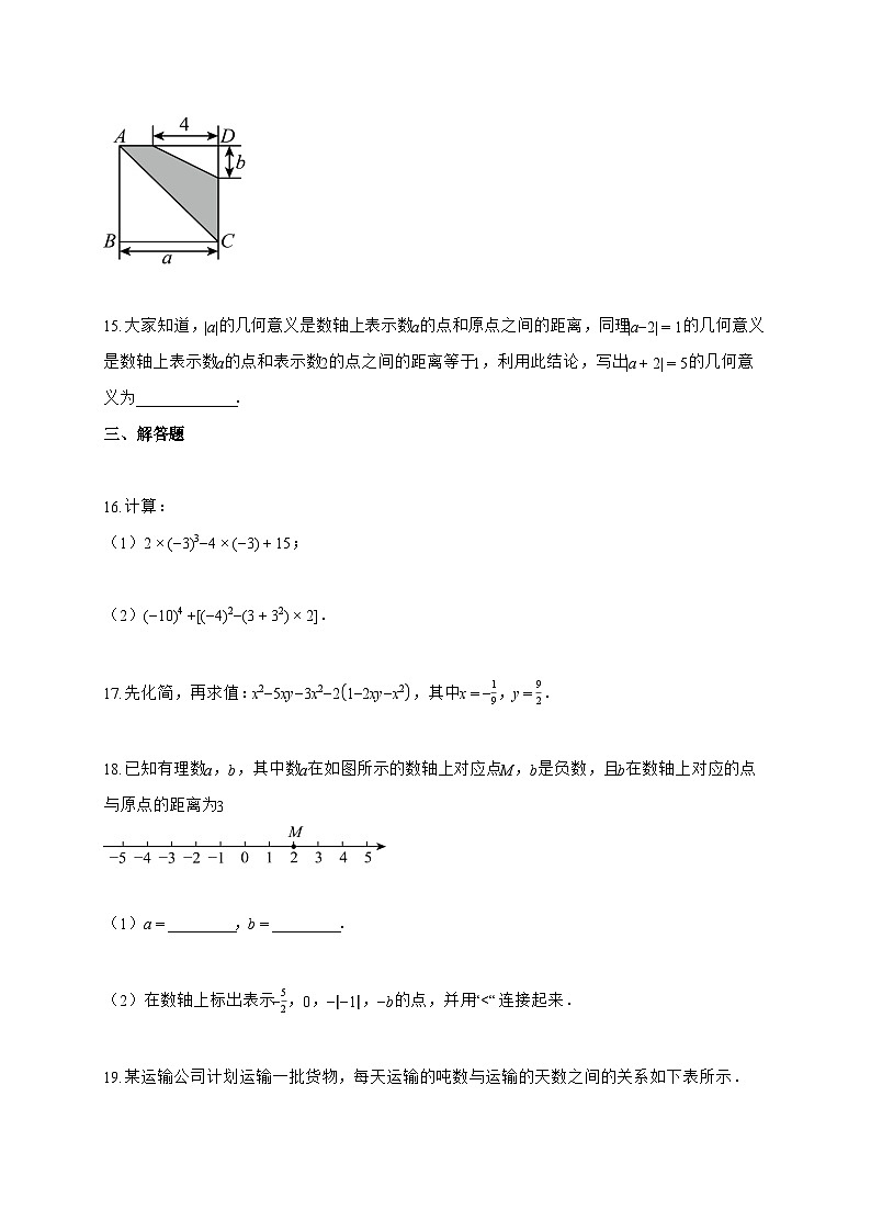 2025~2026学年辽宁省大连市中山区七年级上学期期中数学卷【附解析】第3页