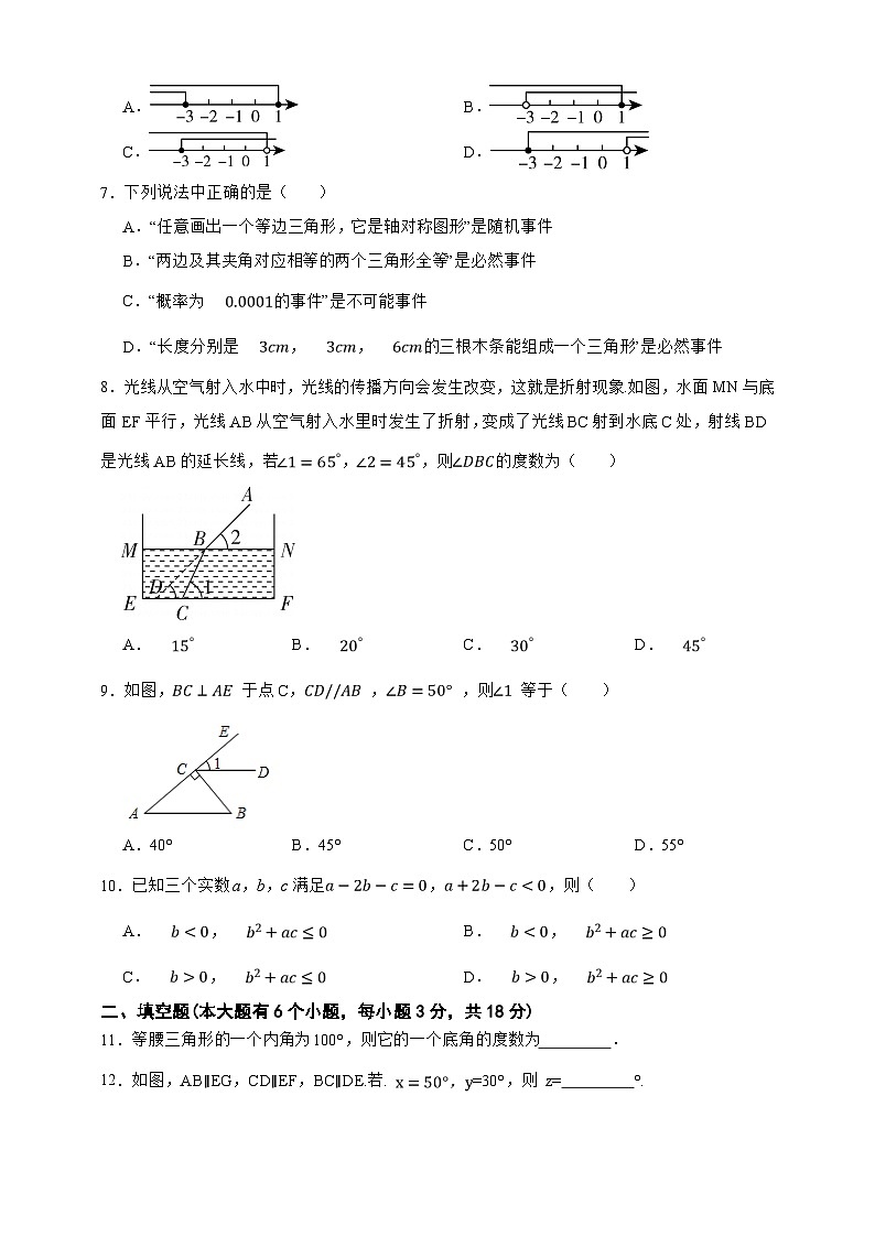 上海市数学七年级下册期中复习闯关卷（原卷版）第2页