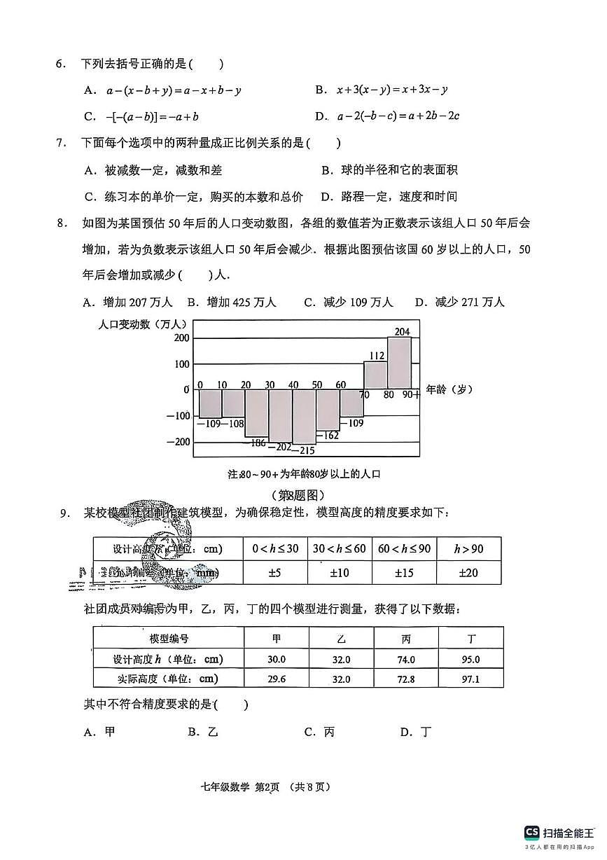 【预约】山东省临沂市沂水县2025-2026学年七年级上学期期中考试数学试题 【预约】山东省临沂市沂水县2025-2026学年七年级上学期期中考试数学试题第2页