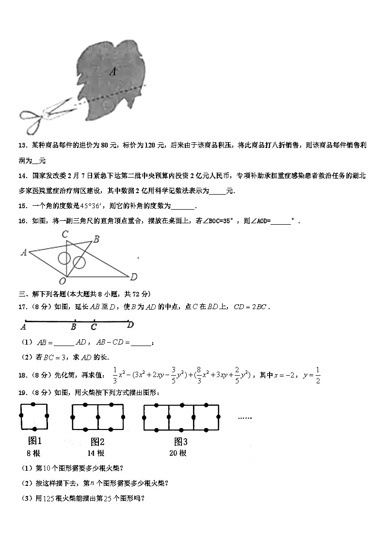 北京师范大朝阳附属中学2026届七年级数学第一学期期末检测模拟试题含解析第3页
