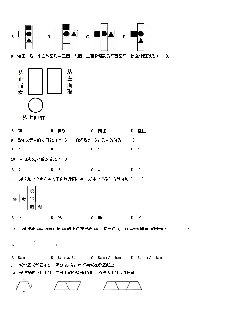广东省广州市华南师范大第二附属中学2026届数学七年级第一学期期末复习检测模拟试题含解析第2页