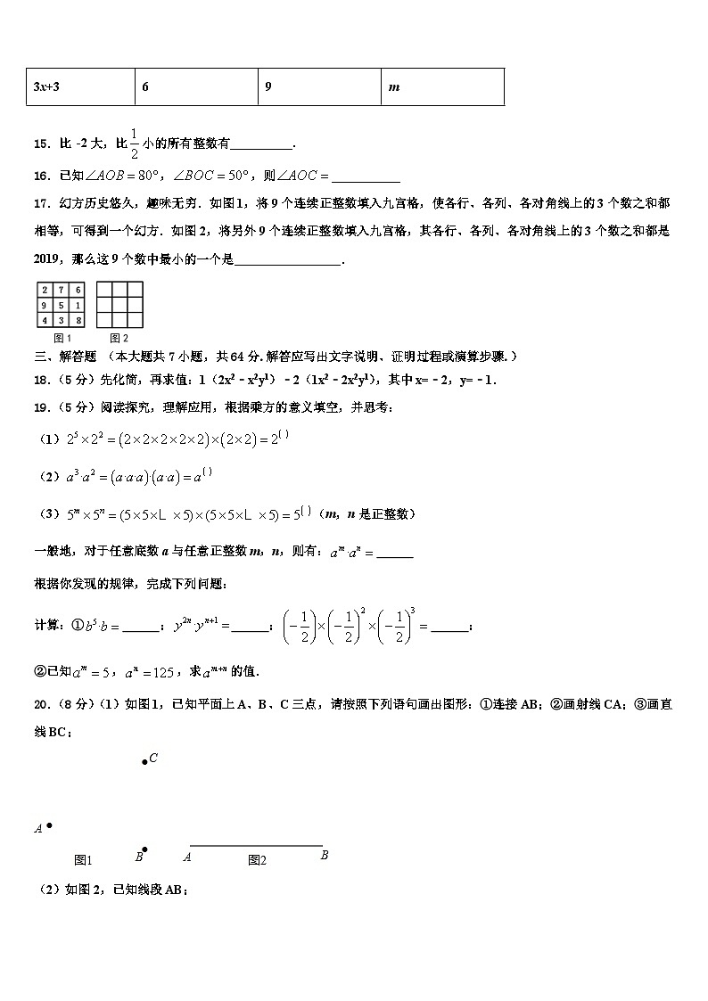 广东省肇庆市封开县2026届数学七上期末联考试题含解析第3页