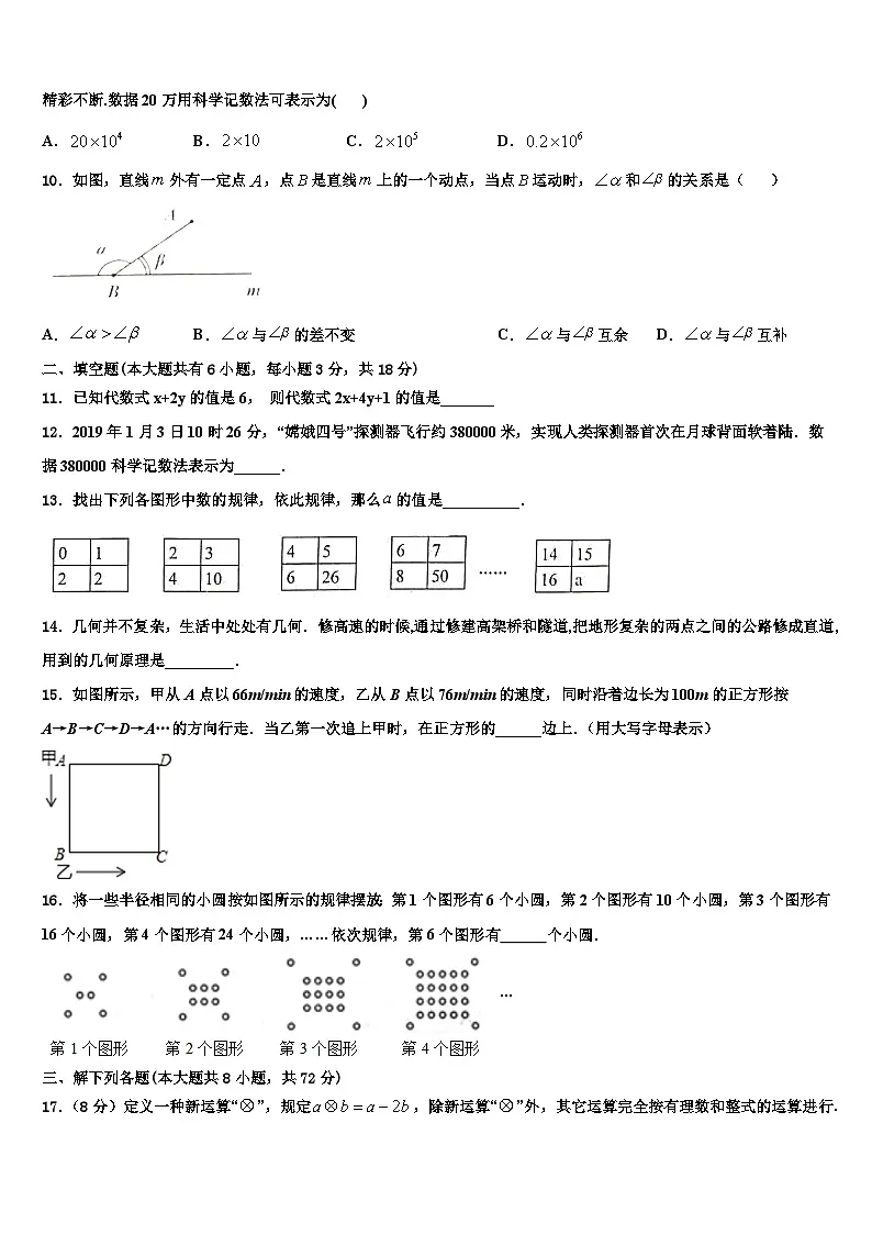河北省邯郸市丛台区育华中学2026届七年级数学第一学期期末经典模拟试题含解析第2页