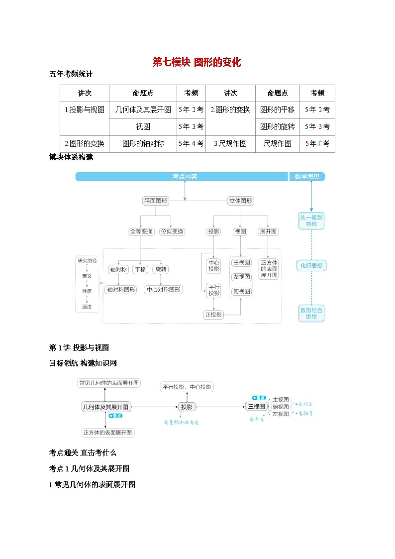 第七模块图形的变化讲义2026年（中考数学）一轮专题复习（通用版） [有答案]第1页