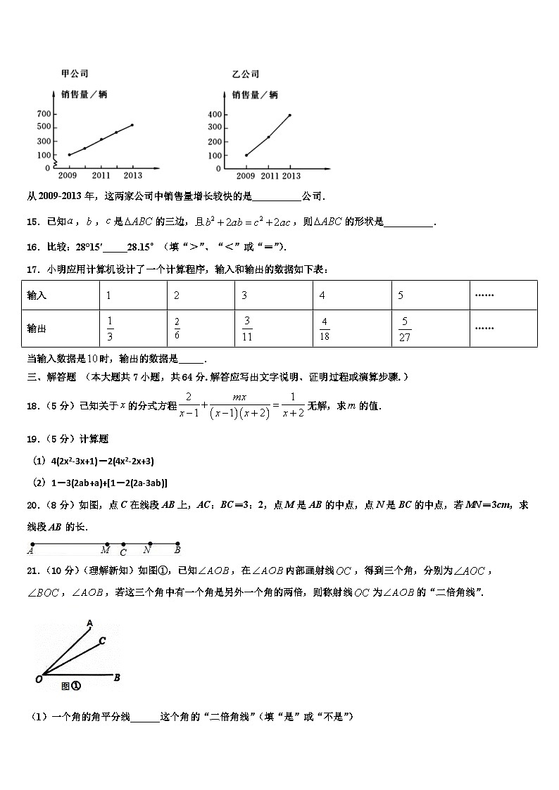 河北省景县2026届数学七年级第一学期期末联考试题含解析第3页