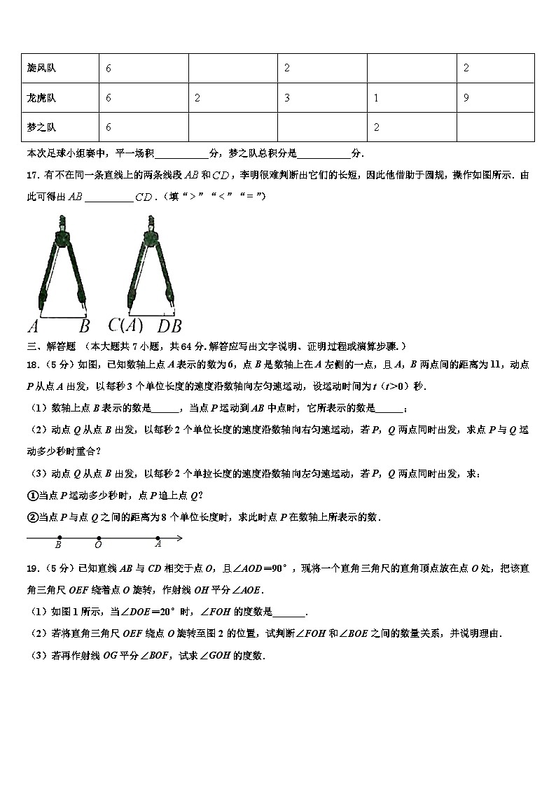 河南省实验中学2026届数学七年级第一学期期末经典试题含解析第3页