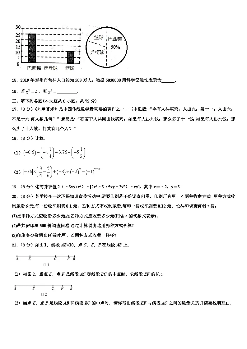 河南省郑州外国语中学2026届数学七上期末联考试题含解析第3页