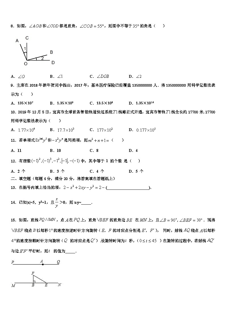 湖南省衡阳县2026届数学七年级第一学期期末达标检测试题含解析第2页