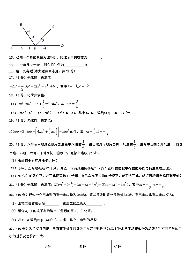 湖北省武汉市洪山区东湖开发区2026届七年级数学第一学期期末质量检测试题含解析第3页