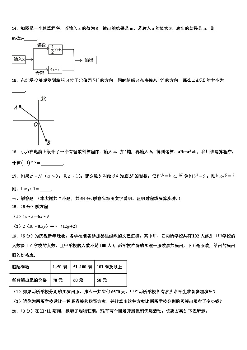 湖南省邵阳市城步县2026届数学七上期末考试模拟试题含解析第3页