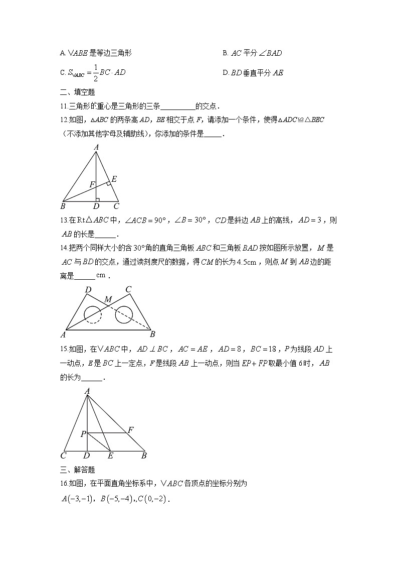 河南省周口市扶沟县2025-2026学年八年级上学期11月期中数学试卷（学生版）第3页
