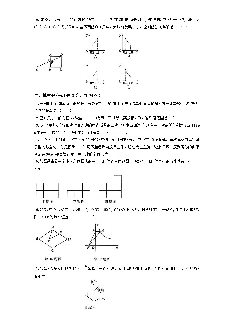 河南省平顶山市鲁山县第六教研区2024-2025学年上学期期末联考九年级数学试卷 含答案第2页