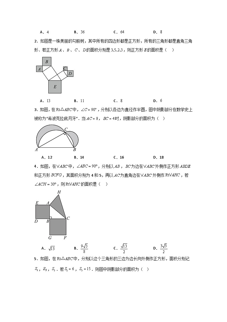 17.3勾股定理（勾股定理）（题型专练）（原卷版）第2页