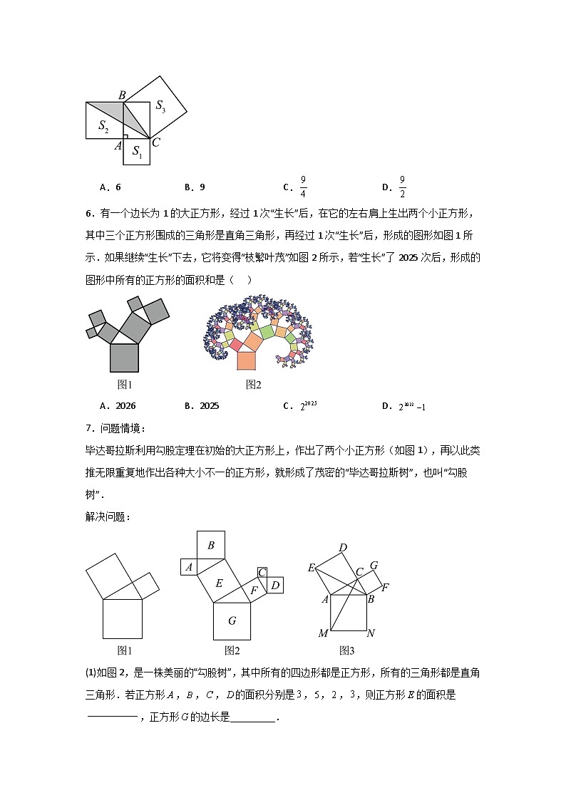 17.3勾股定理（勾股定理）（题型专练）（原卷版）第3页