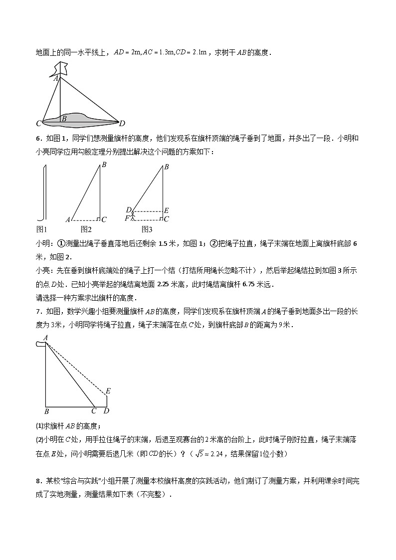 专题04 勾股定理中的实际应用问题12大题型（专项训练）（原卷版）第3页