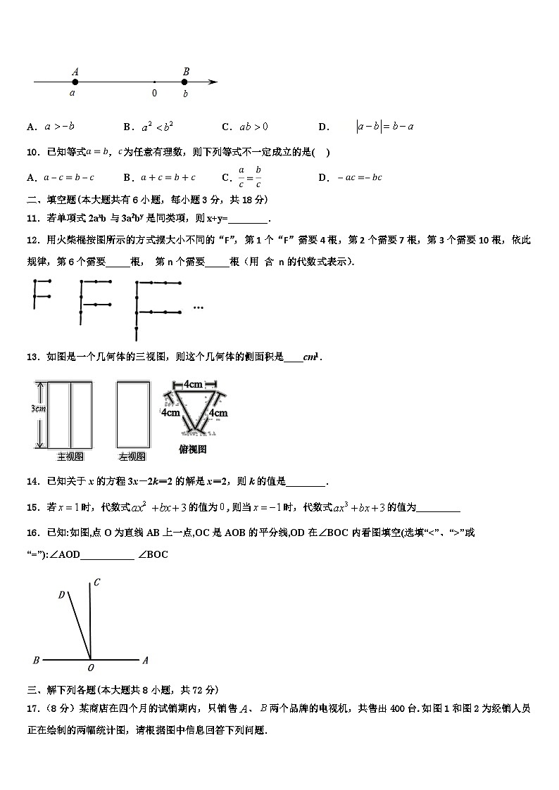 吉林市重点中学2026届七年级数学第一学期期末综合测试模拟试题含解析第2页