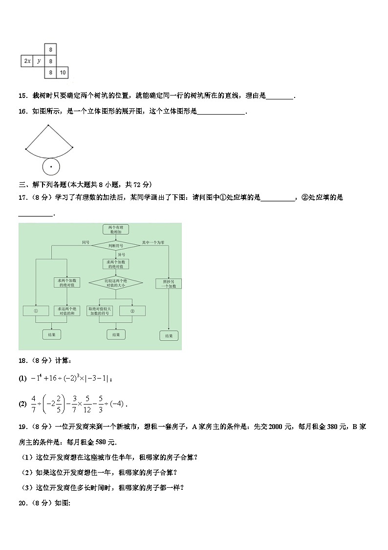 江苏省无锡市阴山中学2026届数学七上期末监测模拟试题含解析第3页