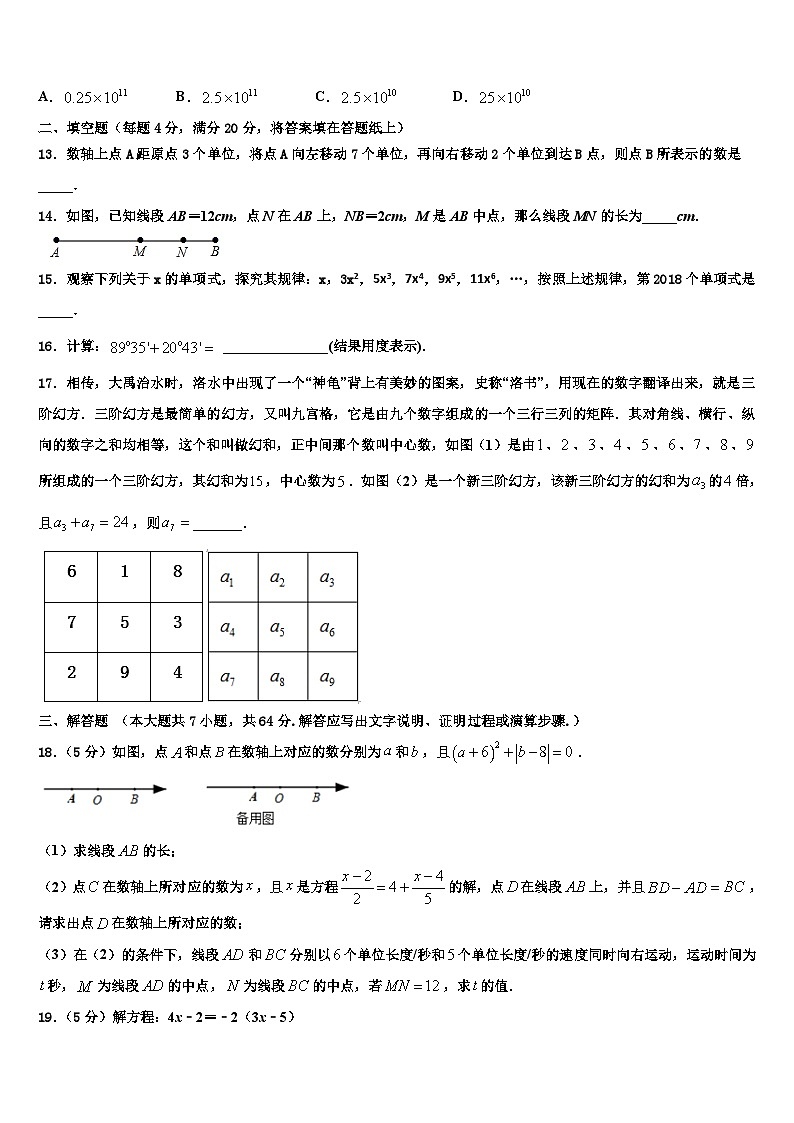 江苏省泰州海陵学校2026届数学七年级第一学期期末检测模拟试题含解析第3页