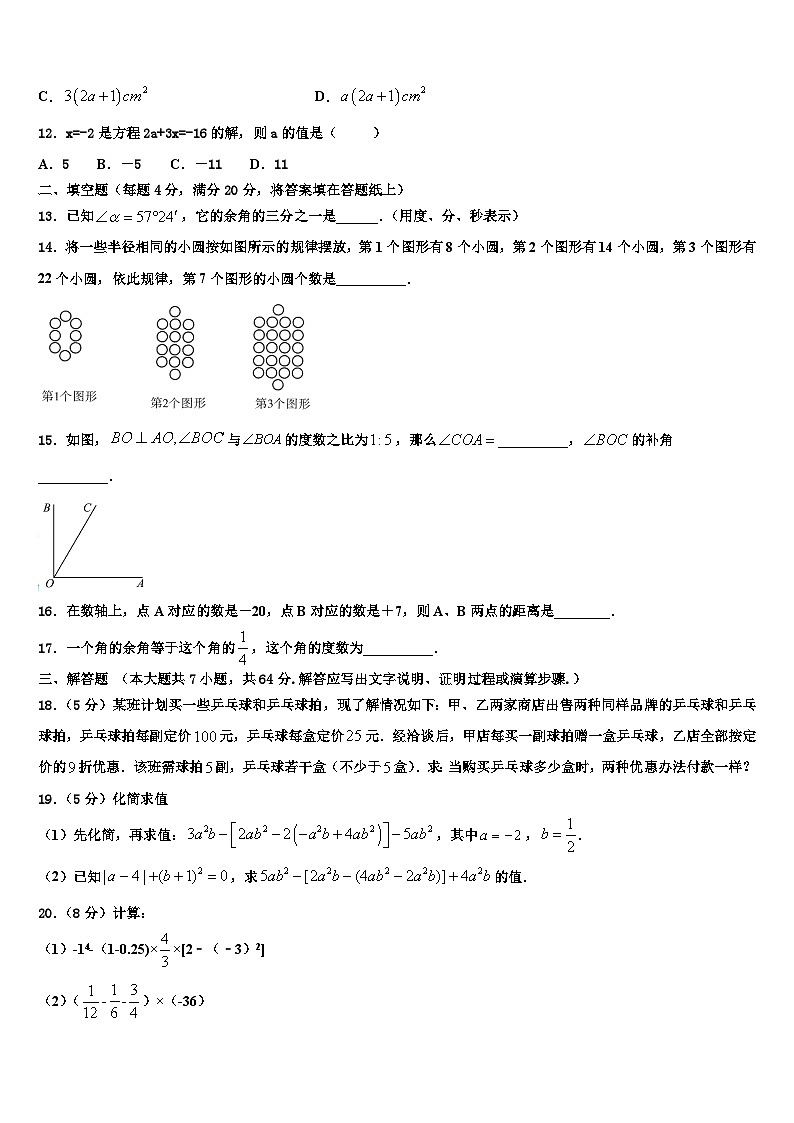 江苏省扬州市江都区第三中学2026届七年级数学第一学期期末质量检测试题含解析第3页