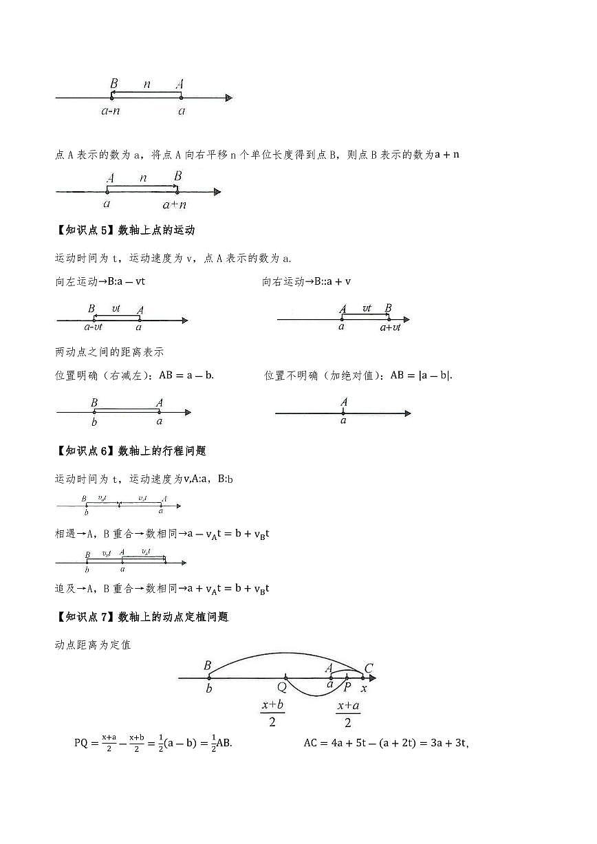 数轴上的动点问题（40题）（原卷版）第2页