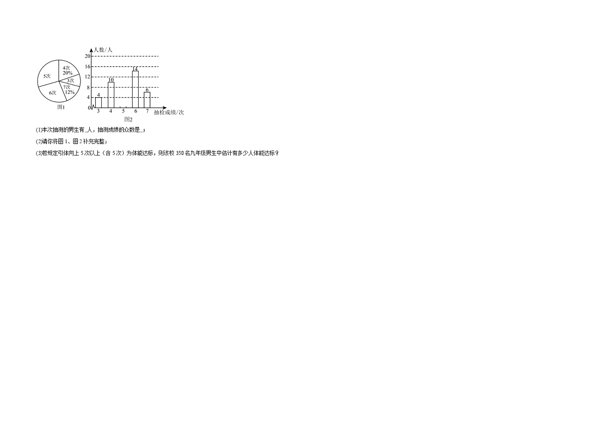第六章 数据的收集与整理 -同步训练-  2025-2026学年北师大版七年级数学上册(有答案）第3页