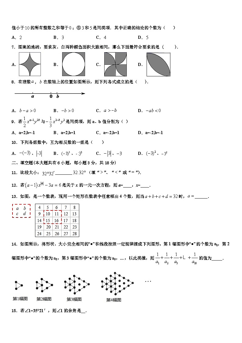 江阴南闸实验学校2026届七年级数学第一学期期末质量跟踪监视模拟试题含解析第2页