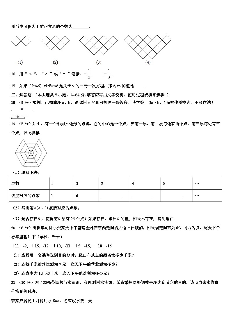 辽宁省昌图县联考2026届七年级数学第一学期期末统考模拟试题含解析第3页