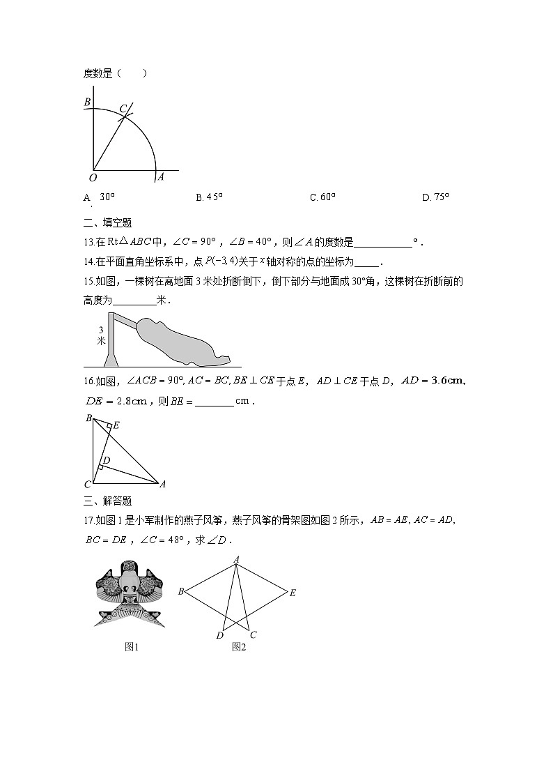 广西防城港市上思县2025-2026学年八年级上学期期中教学检测数学试卷（学生版）第3页
