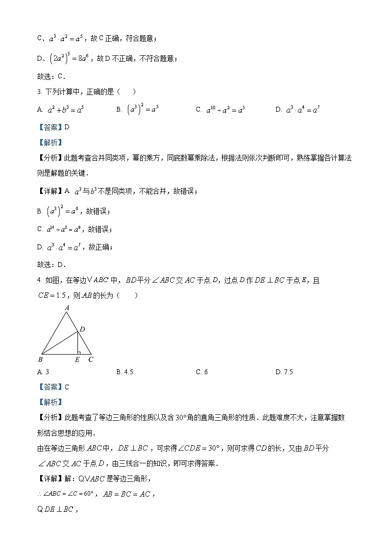 北京市陈经纶中学分校望京实验学校上学期八年级期中前学情检测数学学科（解析版）-A4第2页