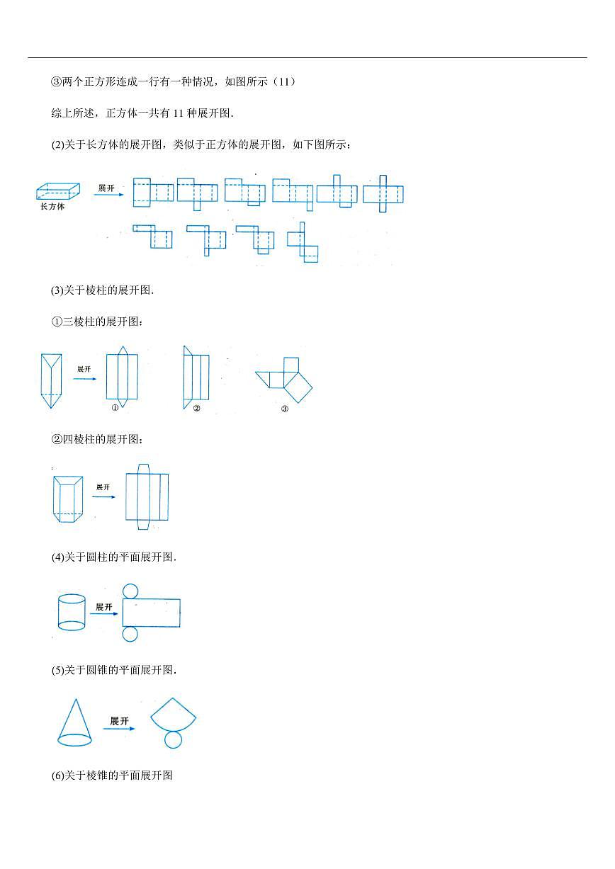 从立体图形到平面图形（知识清单+12大题型+好题必刷）（原卷版）第3页