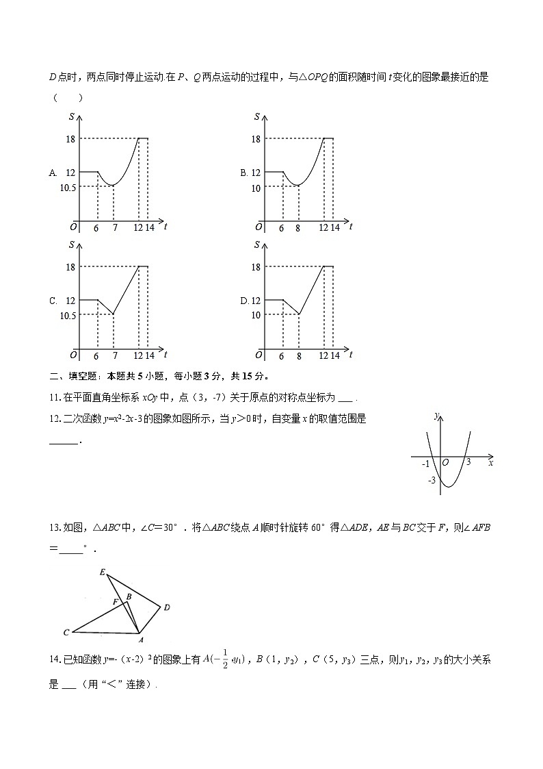 2025-2026学年山东省临沂市兰山区九年级（上）期中数学试卷-自定义类型第3页