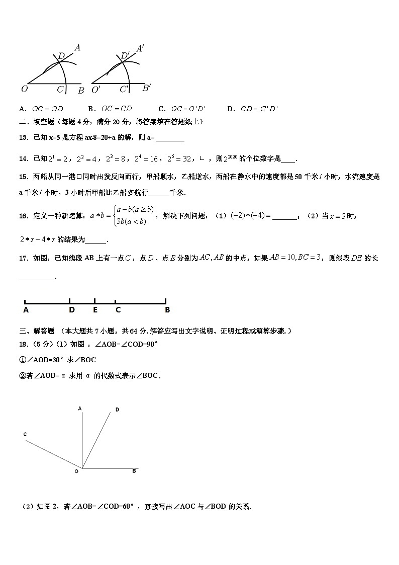 洛阳市重点中学2026届数学七年级第一学期期末质量跟踪监视试题含解析第3页