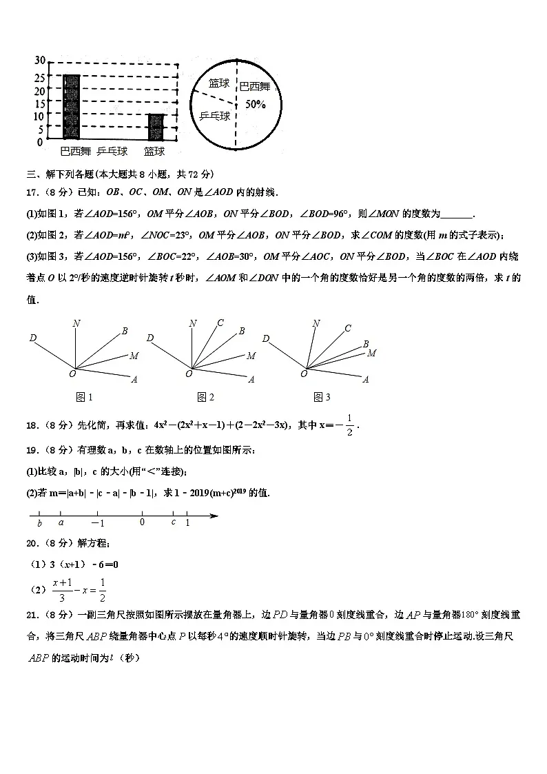 宁夏回族自治区银川五中2026届七年级数学第一学期期末教学质量检测试题含解析第3页