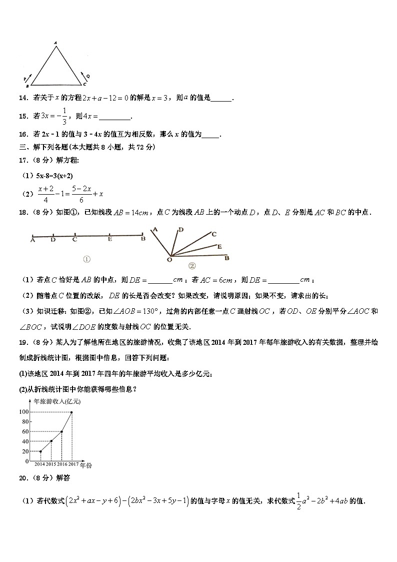山东省部分地区2026届数学七上期末达标测试试题含解析第3页