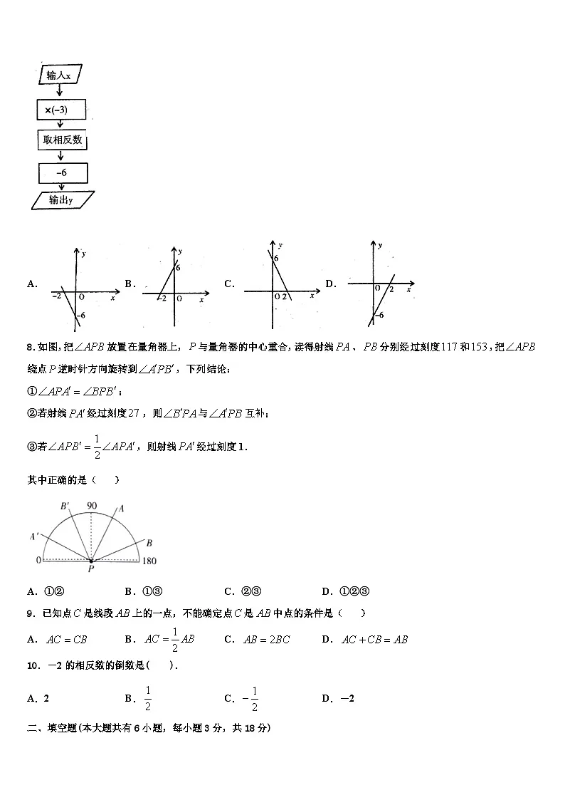 山东省德州市临邑县2026届七年级数学第一学期期末综合测试模拟试题含解析第2页