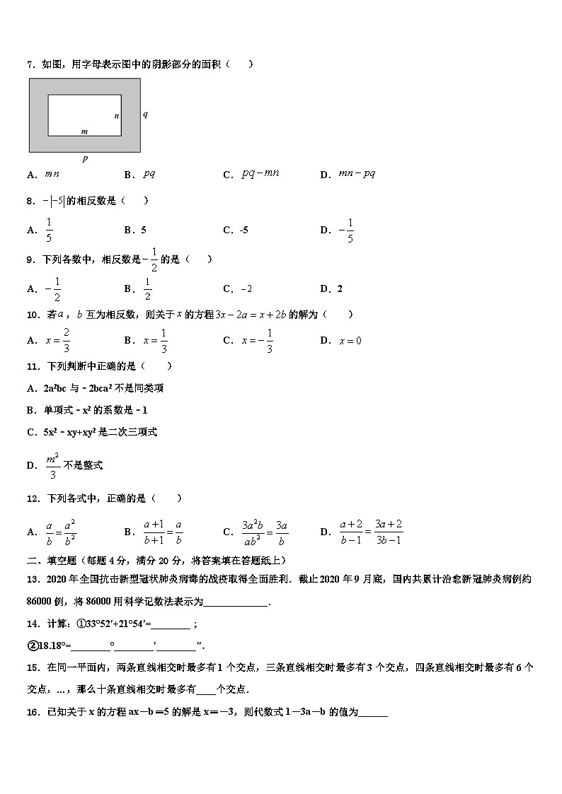 山东省济南外国语学校2026届数学七年级第一学期期末综合测试试题含解析第2页