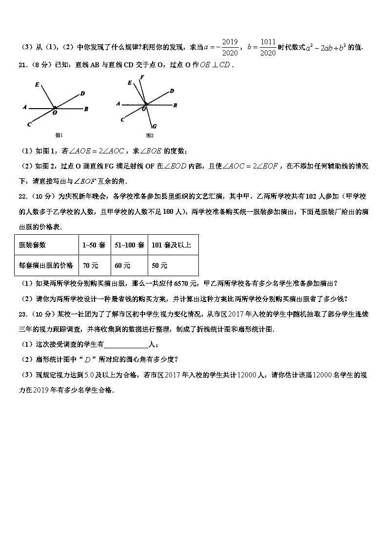 山东省青州市2026届数学七上期末达标检测试题含解析第3页