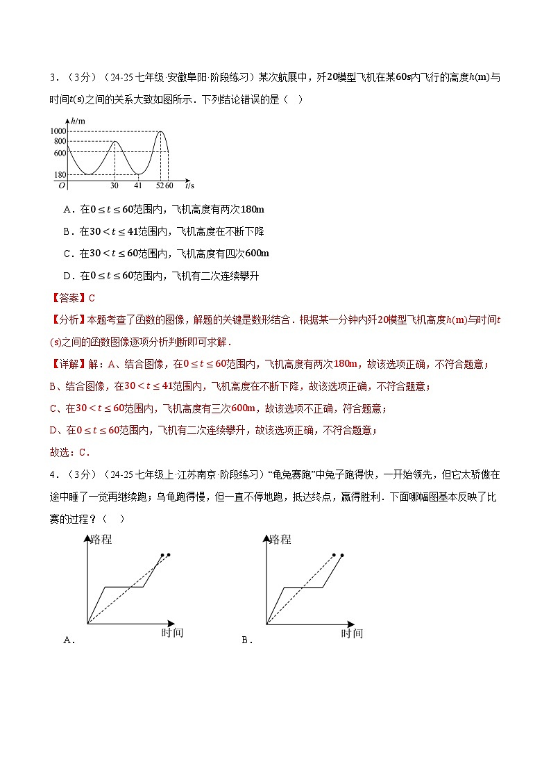 专题6.3 变量之间的关系压轴题综合测试卷（北师大版2024）（解析版）第2页