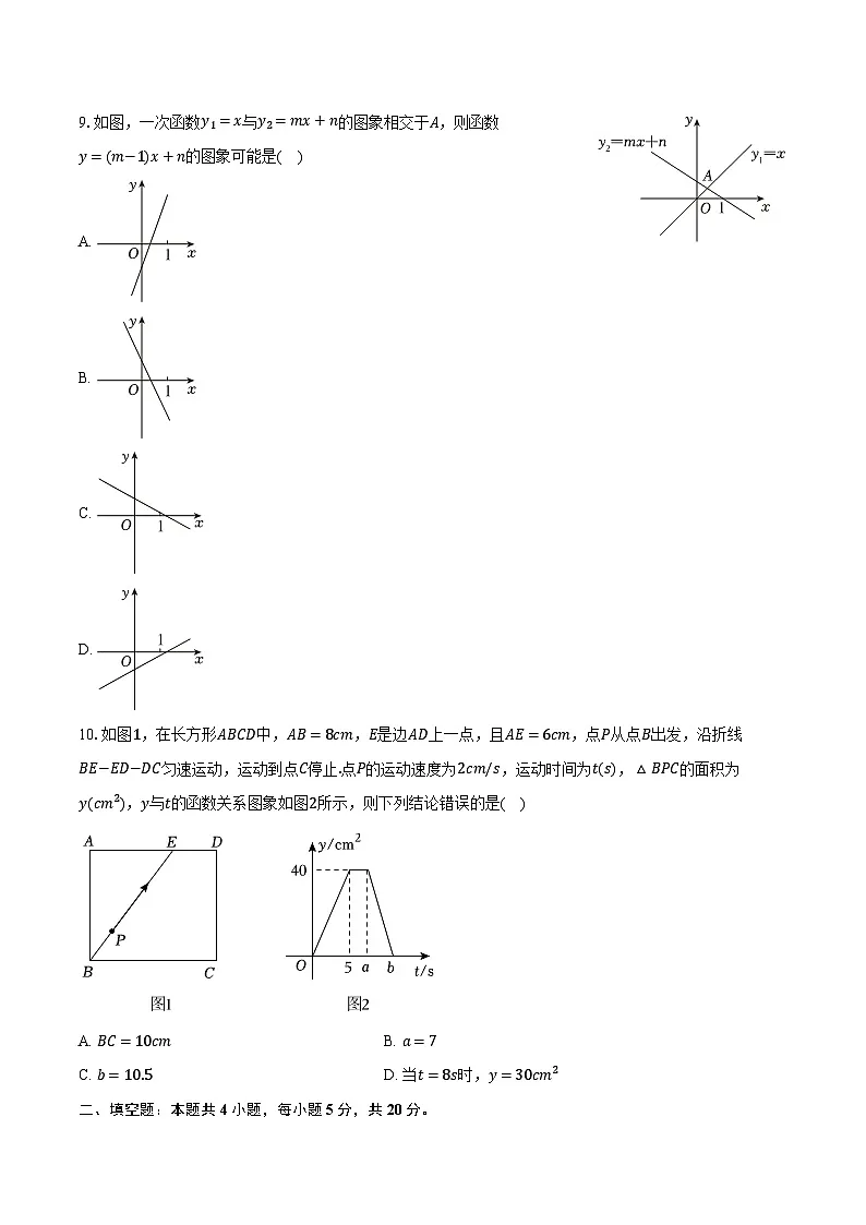 安徽省池州市2025-2026学年八年级（上）期中数学试卷第2页