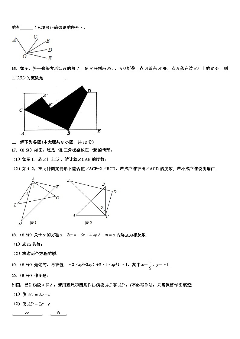 陕西省咸阳市百灵中学2026届数学七年级第一学期期末教学质量检测试题含解析第3页