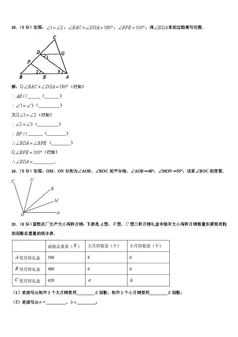 陕西史上最全的2026届数学七上期末监测试题含解析第3页